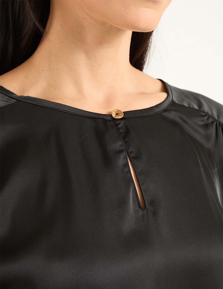 BLUSA LMTX260169-01C LA M, EEEG, NEGRO