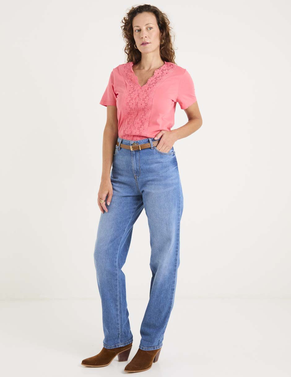 Blusa manga corta para mujer 3