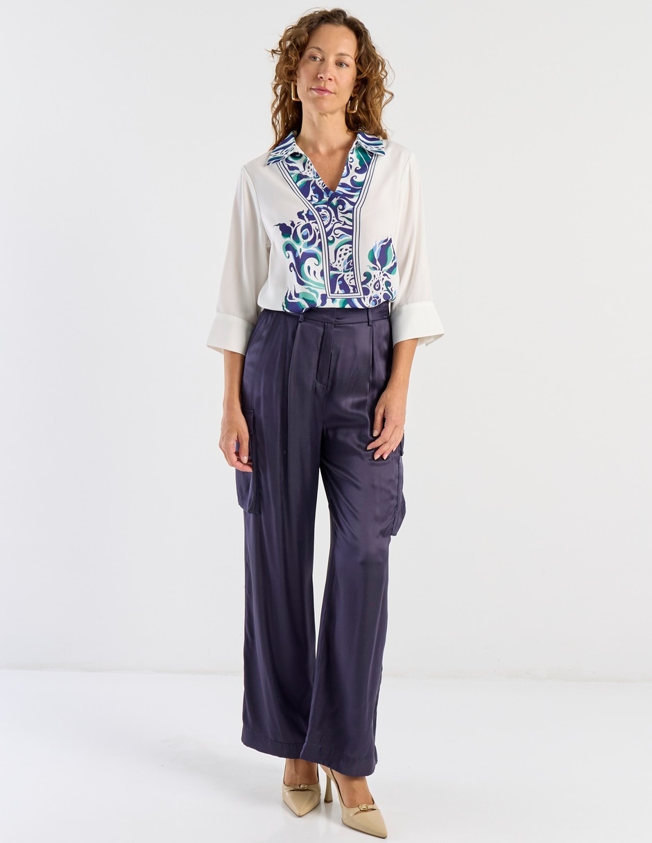 Blusa La Mode manga 3/4 para mujer 3