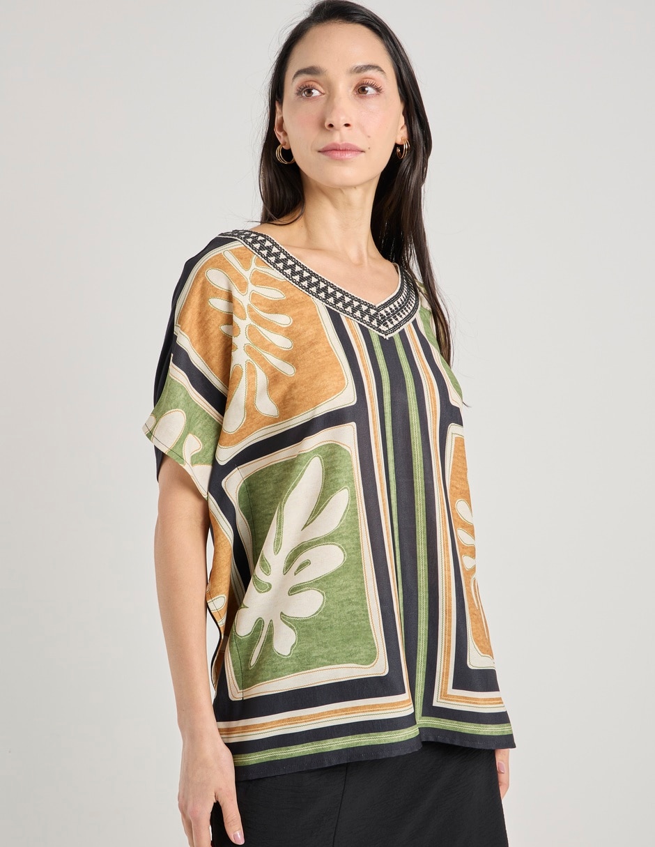Blusa manga corta para mujer Blusa manga corta para mujer