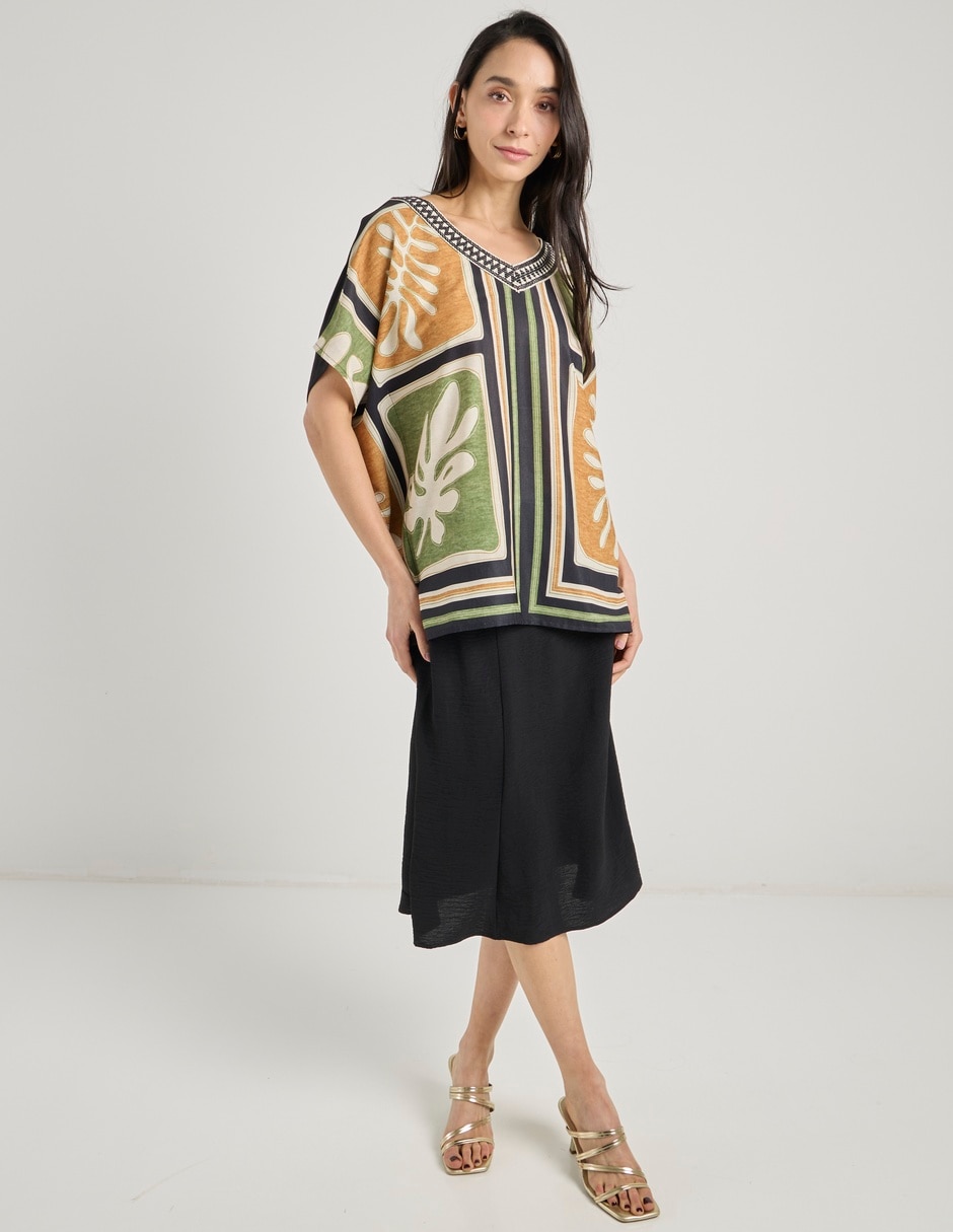 Blusa manga corta para mujer 3