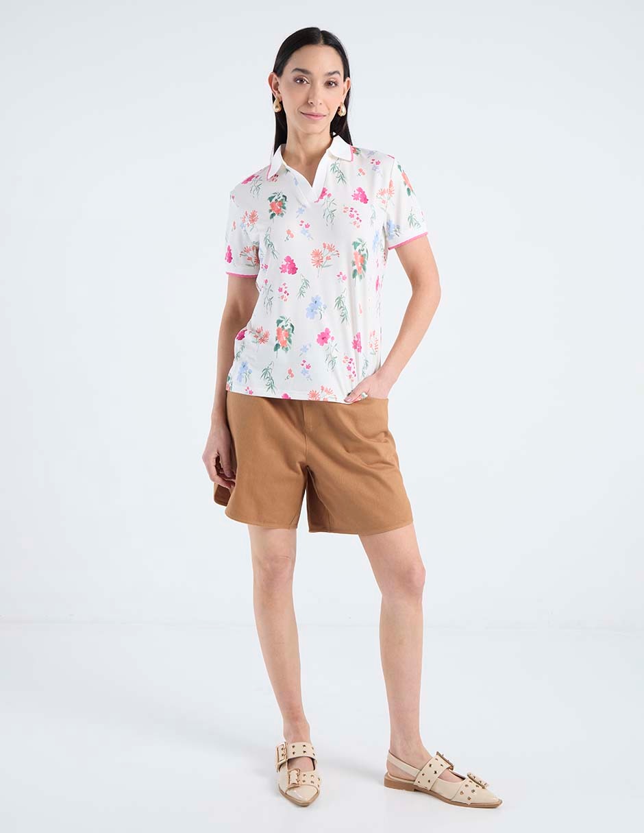 Blusa manga corta para mujer 3