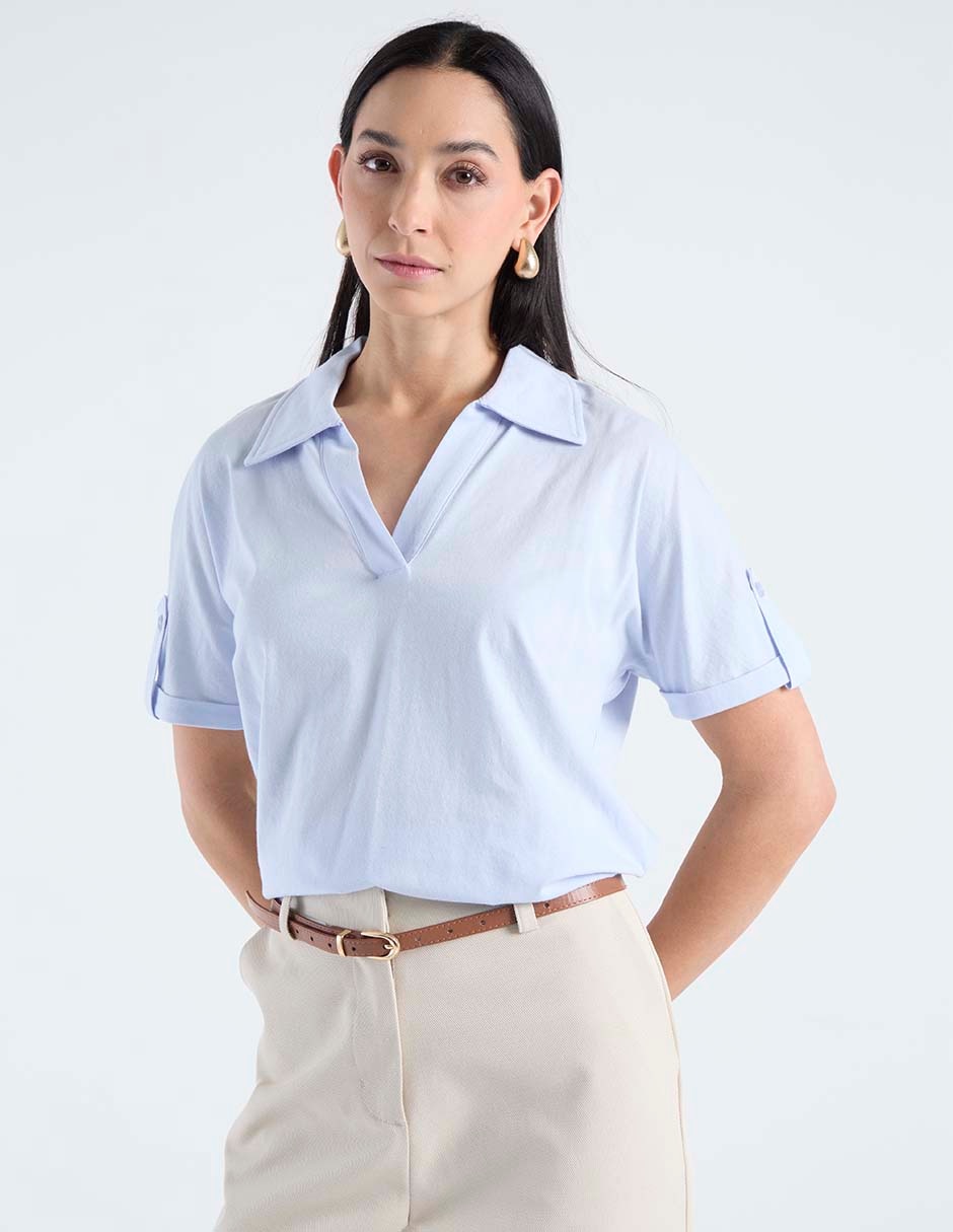 Blusa manga corta para mujer 2