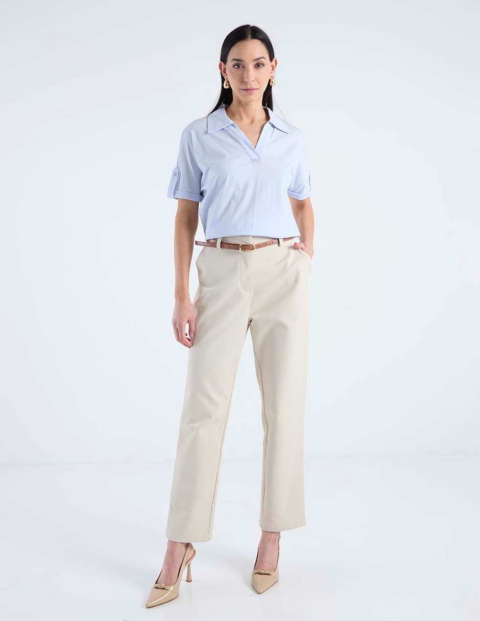 Blusa manga corta para mujer 3