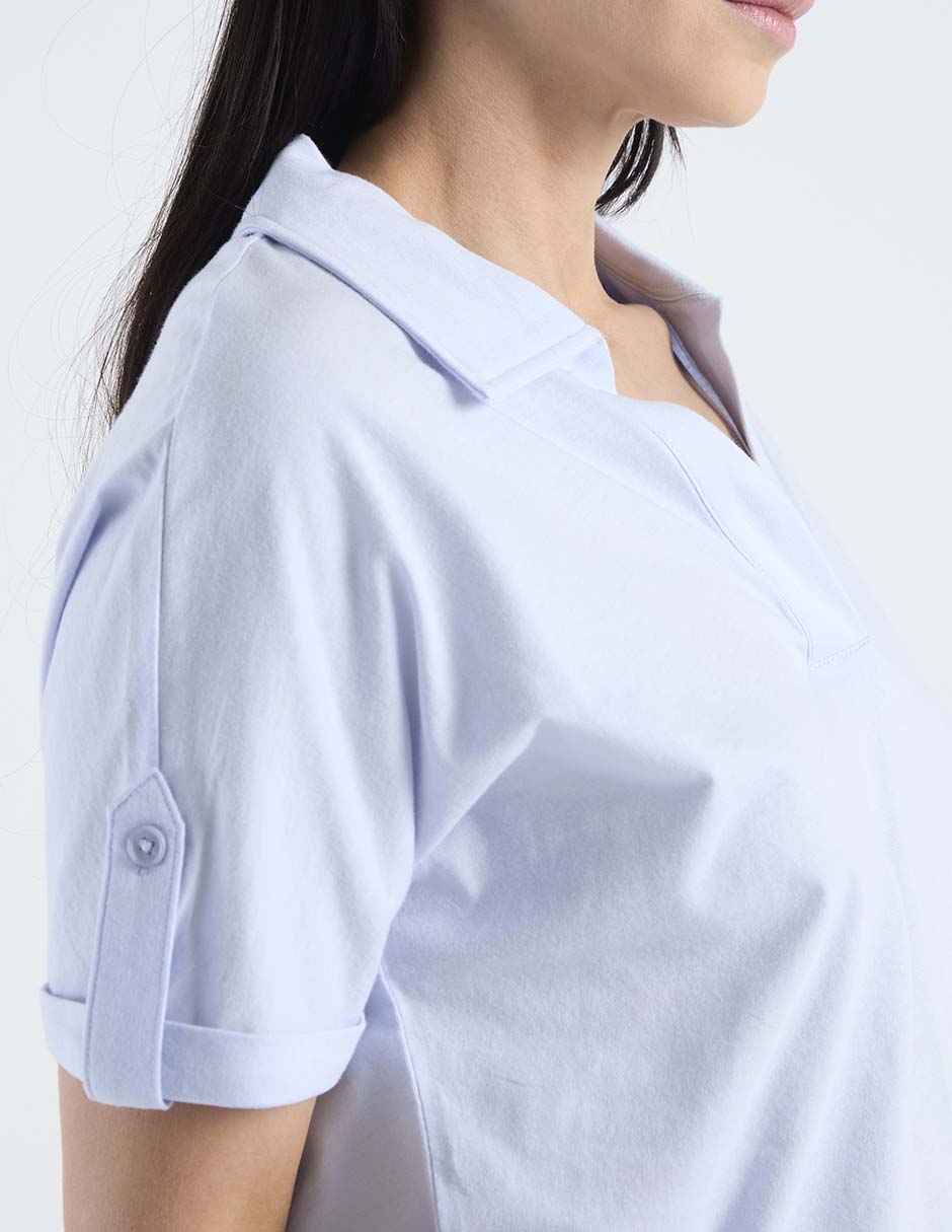 Blusa manga corta para mujer 5