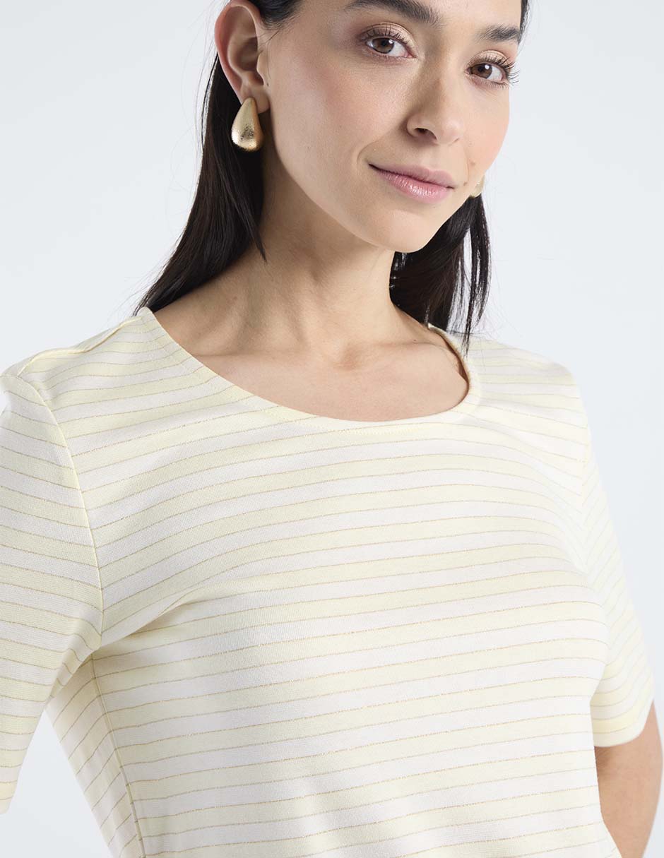 Blusa manga corta para mujer 4