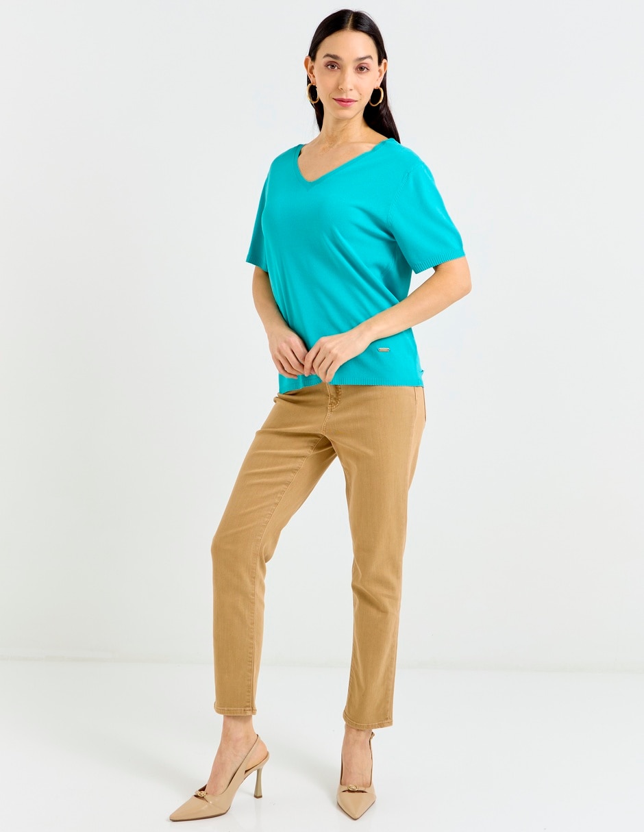 Blusa manga corta para mujer 3