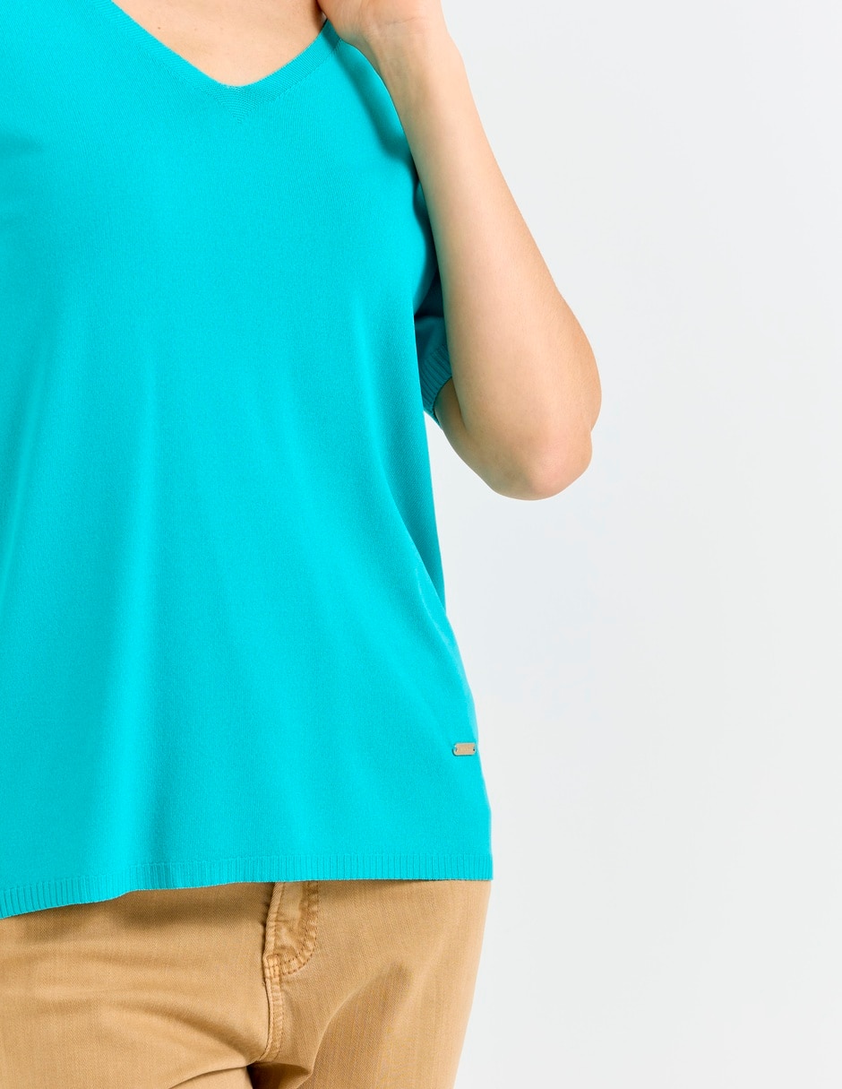 Blusa manga corta para mujer 4