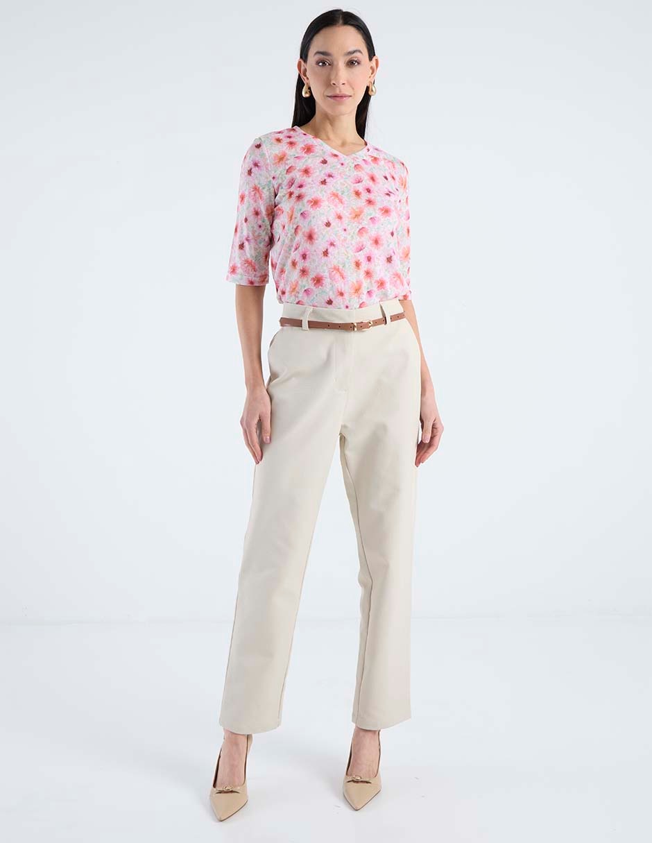 Blusa manga al codo para mujer 3