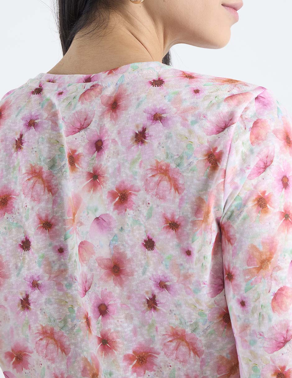 Blusa manga al codo para mujer 5