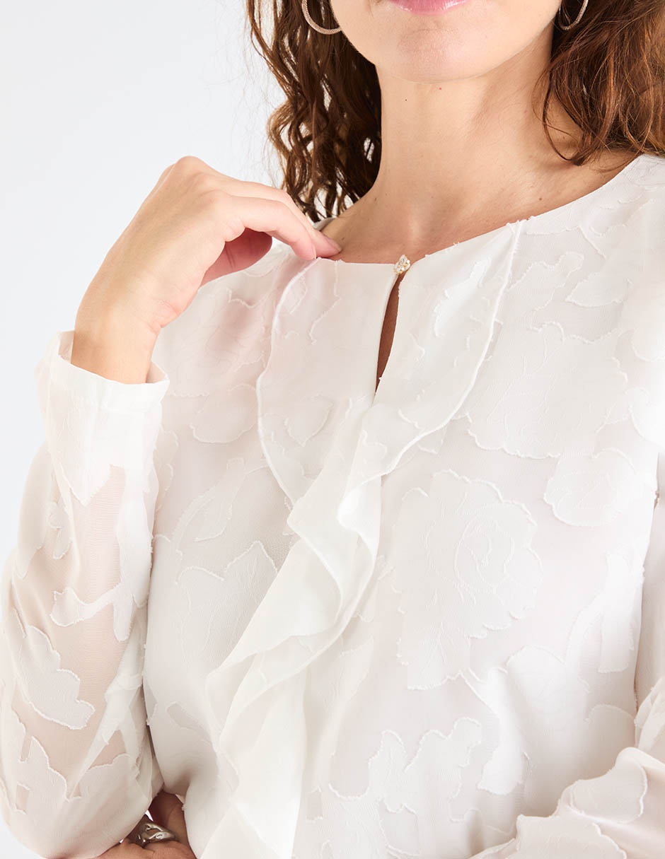 Blusa manga larga para mujer 4