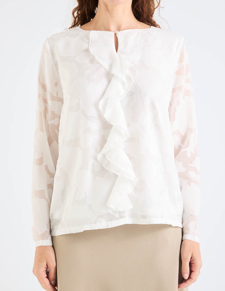 Blusa manga larga para mujer 5