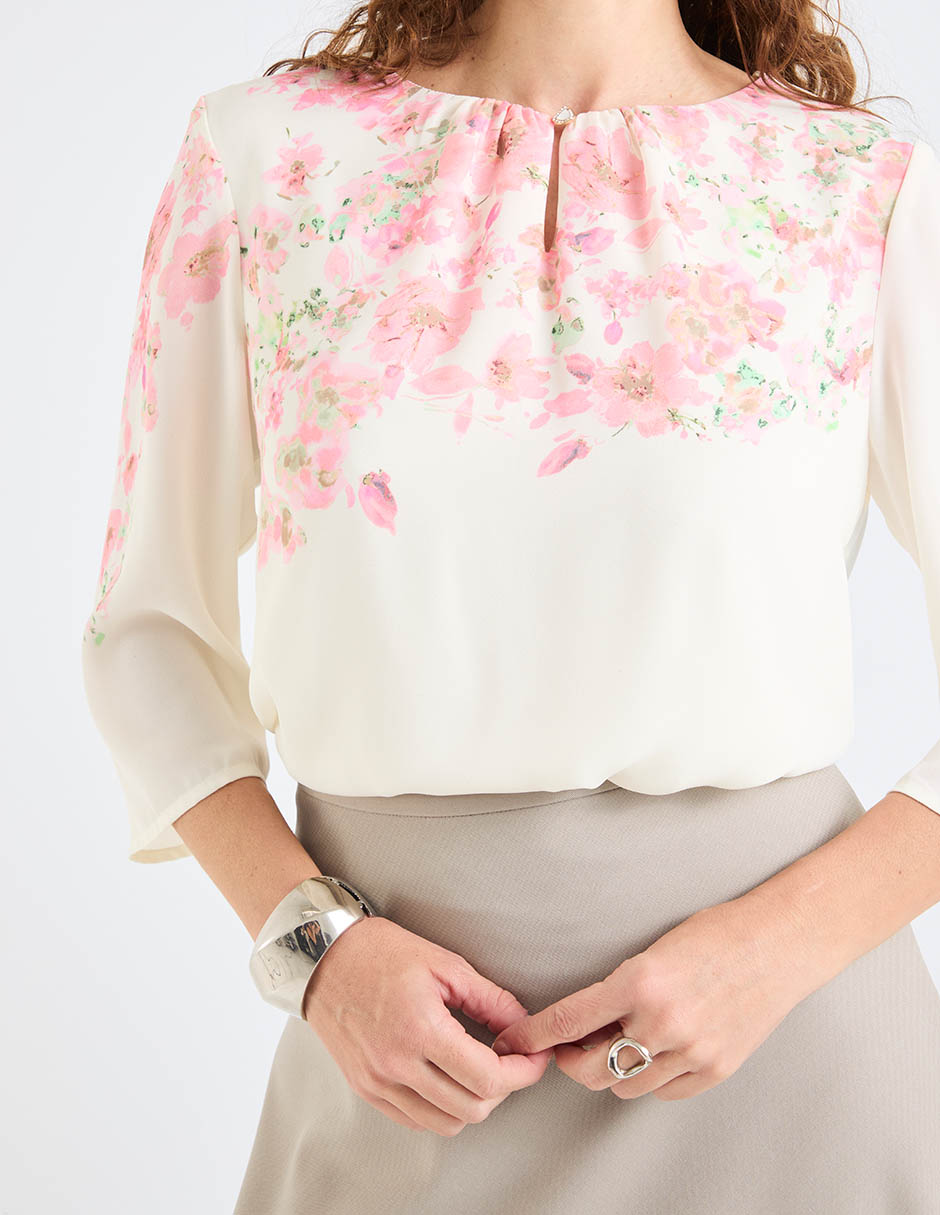 Blusa manga 3/4 para mujer 4