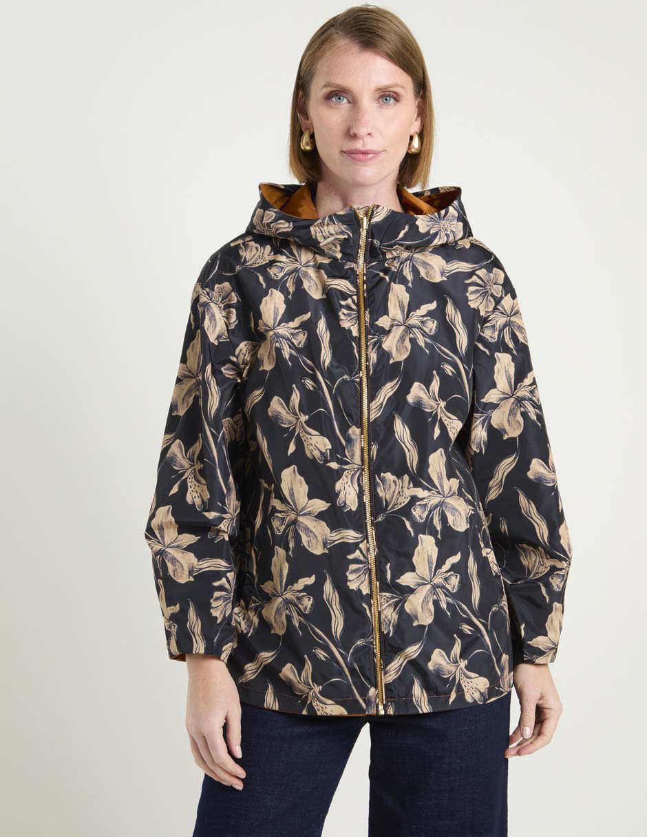 Chamarra rompevientos impermeable para mujer 7