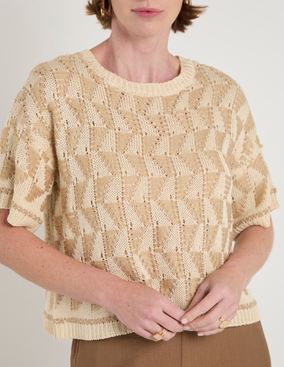 Blusa manga corta para mujer 4