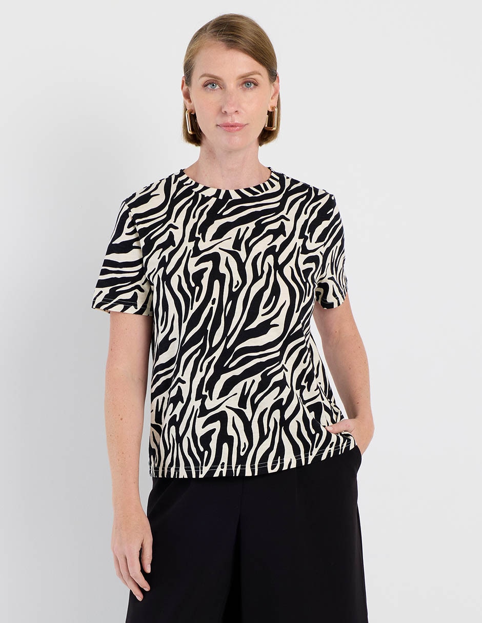 Playera manga corta cuello redondo para mujer 2