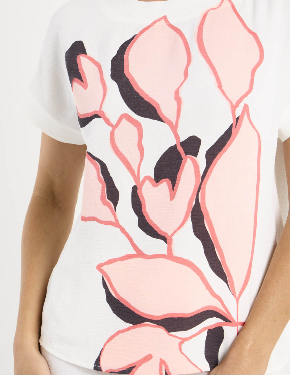 Blusa manga corta para mujer 4