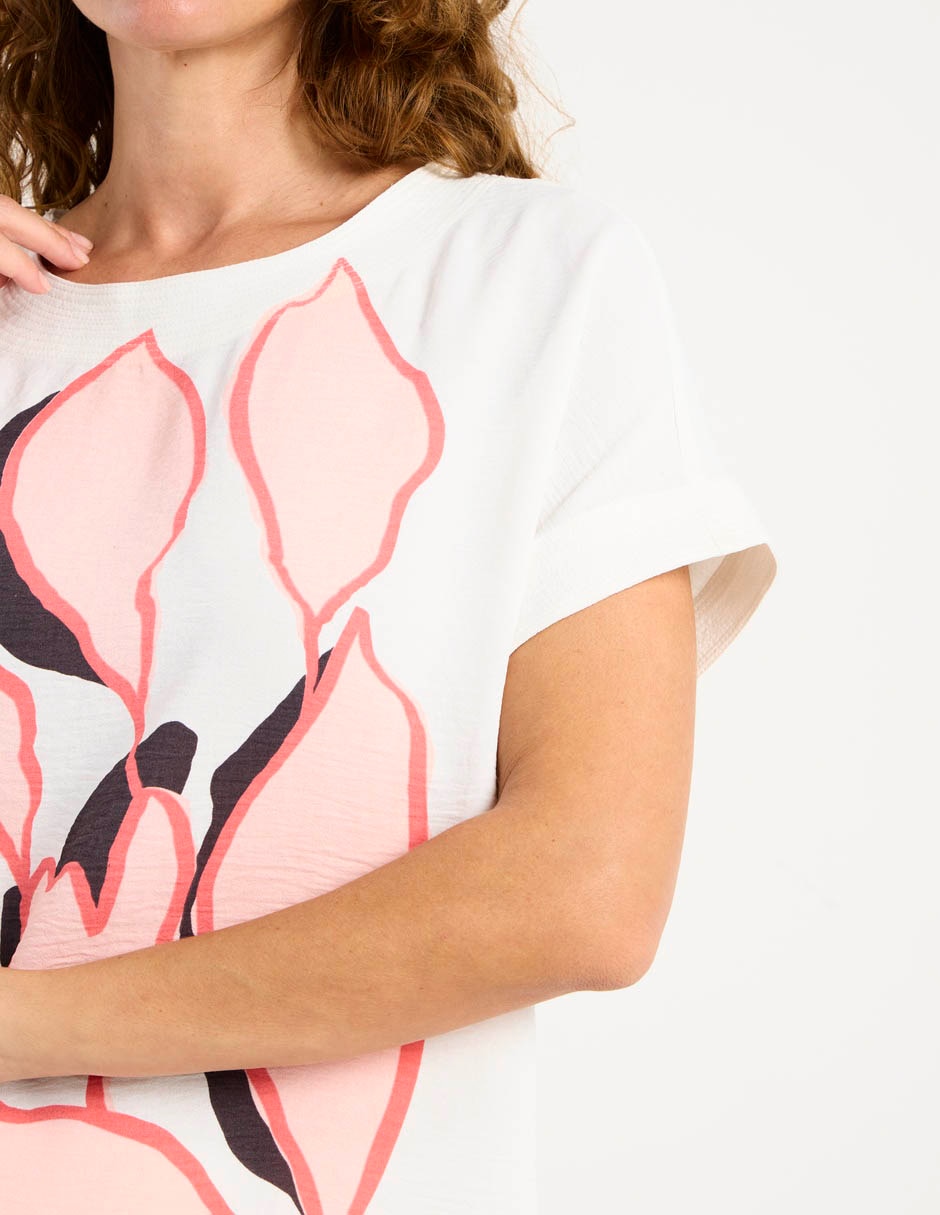 Blusa manga corta para mujer 5