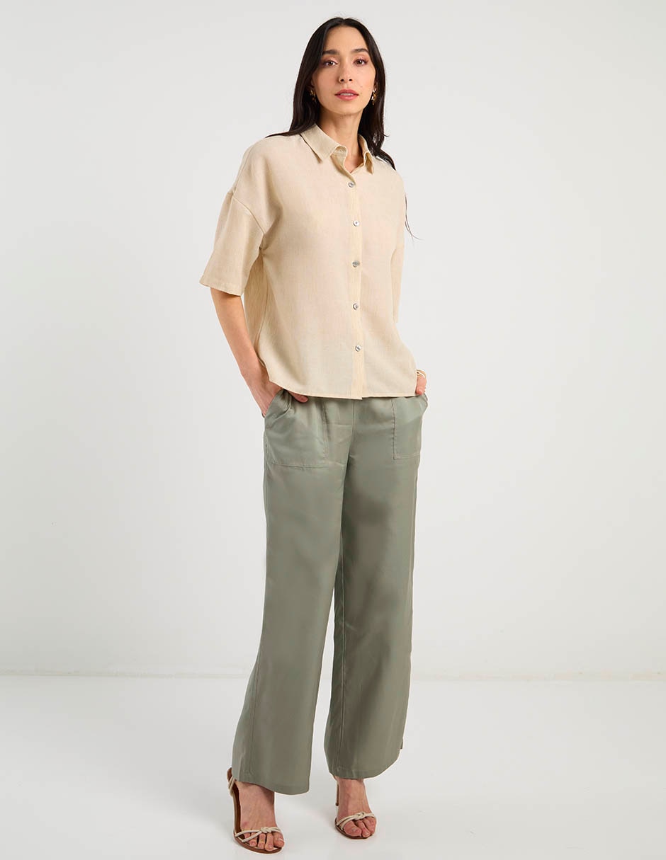 Pantalón amplio para mujer 3