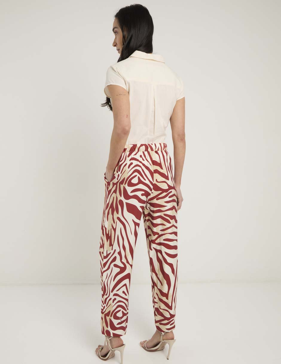 Pantalón relaxed amplio para mujer 6