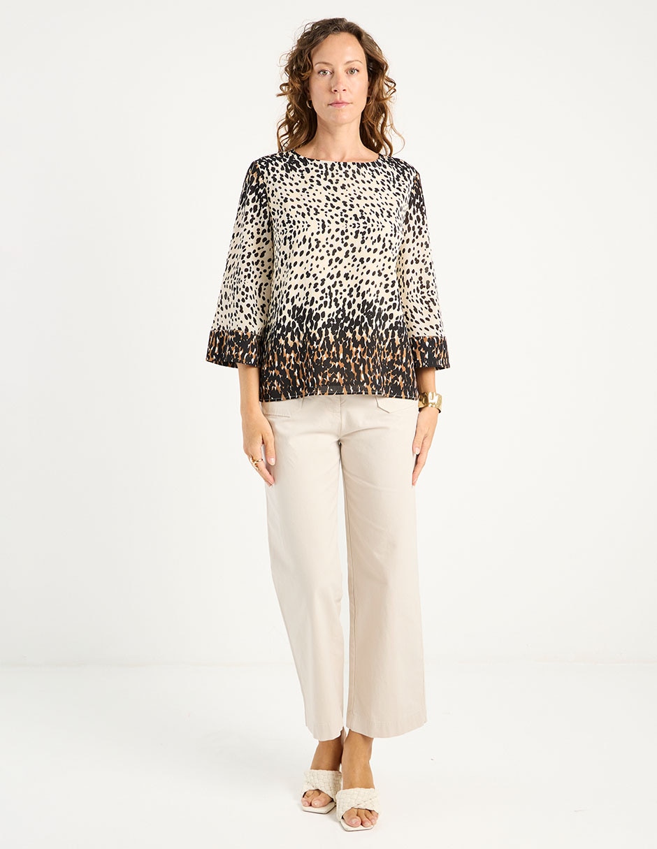 Blusa La Mode manga 3/4 para mujer 3