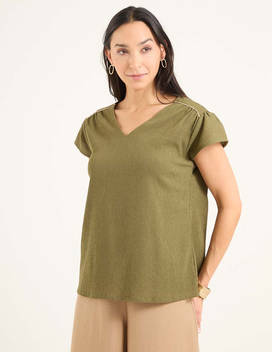 Blusa manga corta para mujer Blusa manga corta para mujer