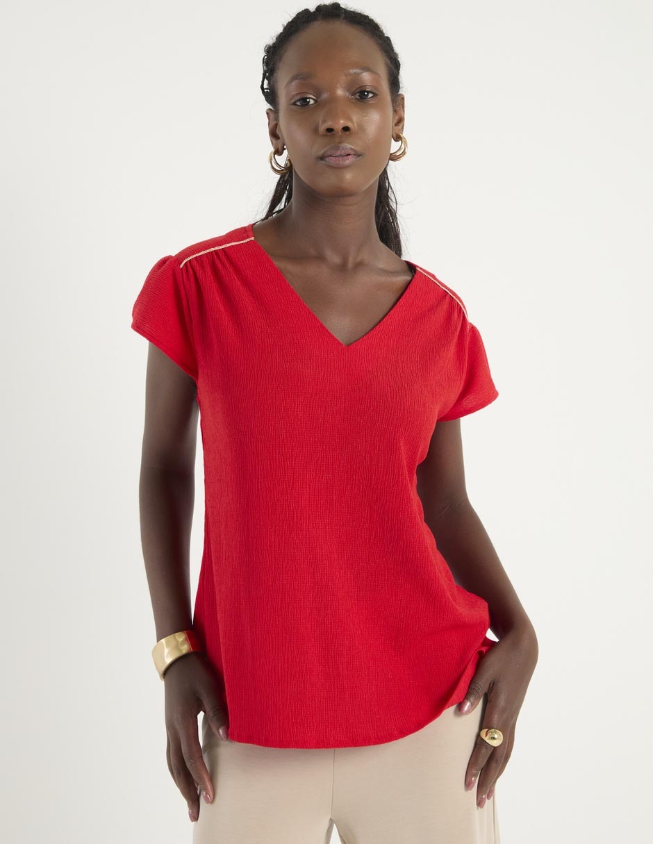 Blusa manga corta para mujer Blusa manga corta para mujer