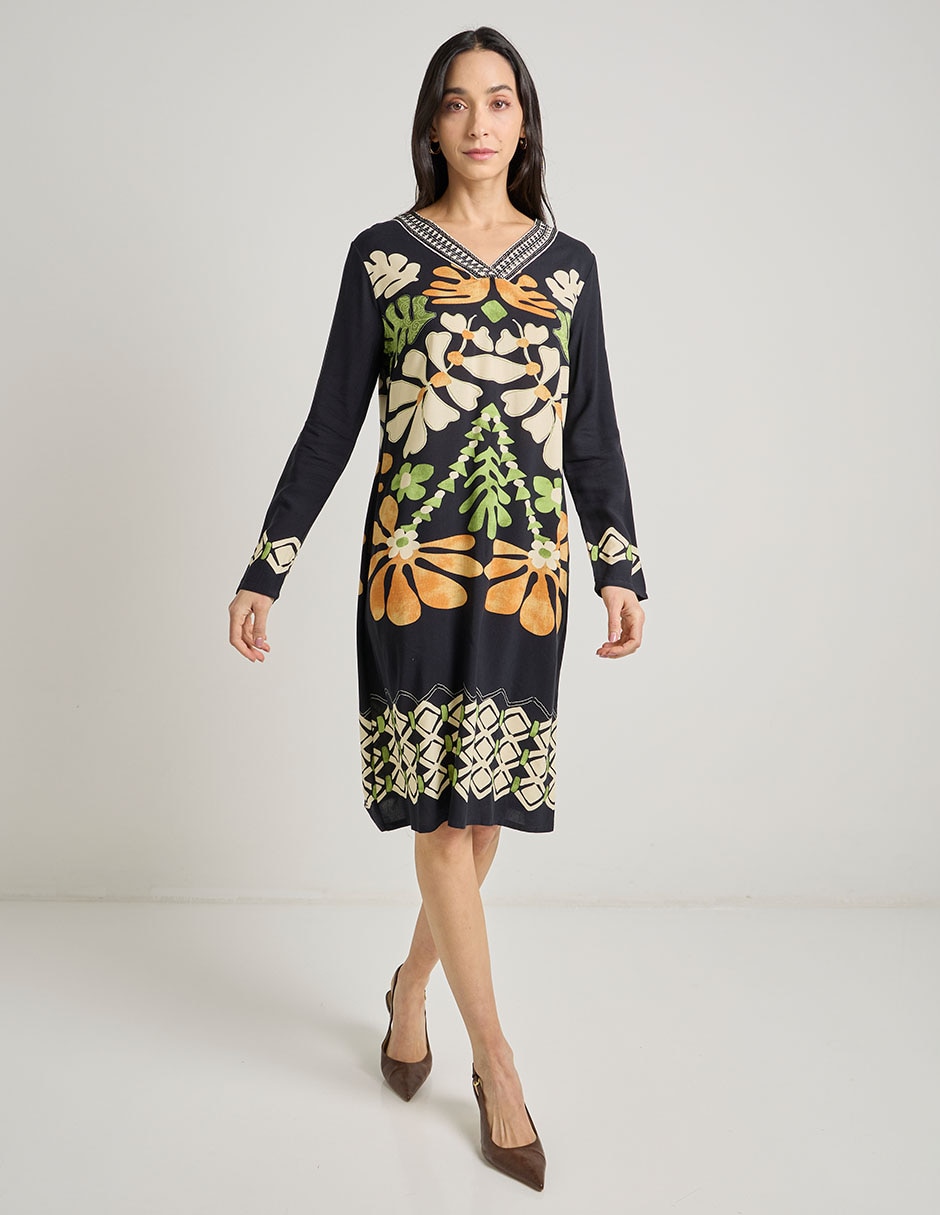 Vestido 3/4 casual para mujer 3