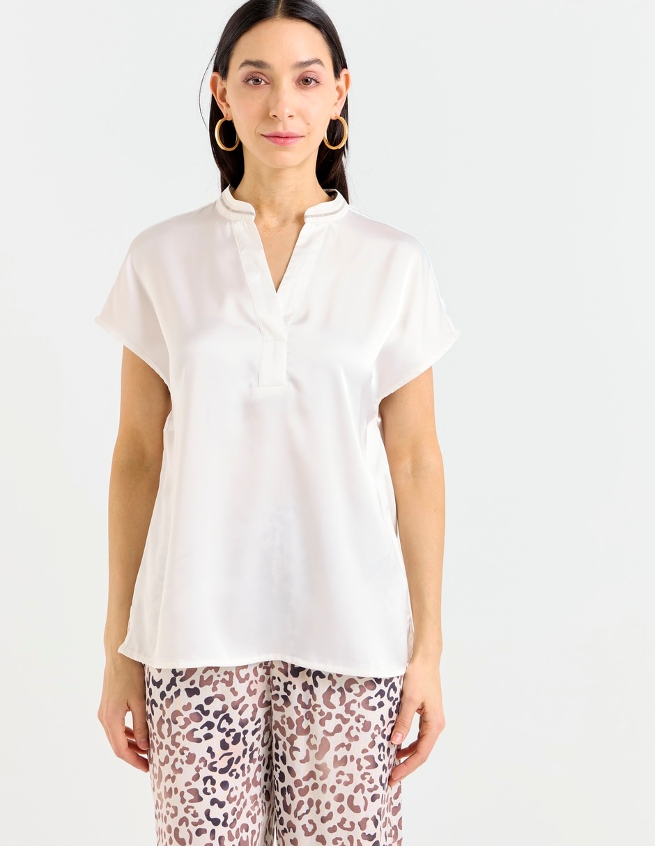 Blusa manga corta para mujer 5