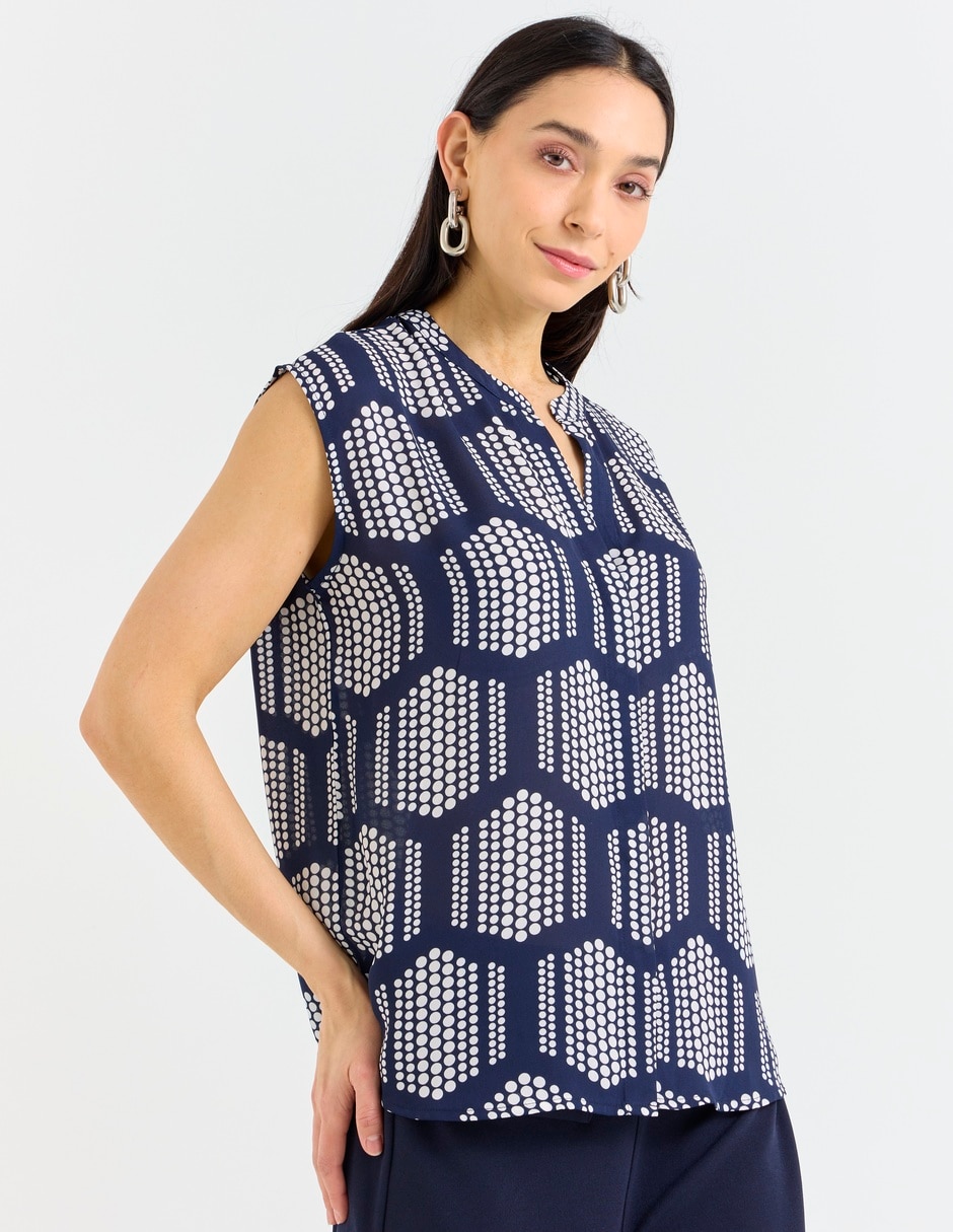 Blusa manga corta para mujer