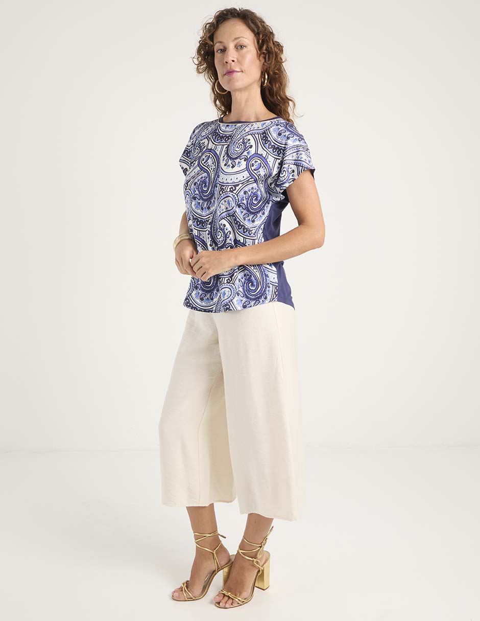 Blusa manga corta para mujer 3