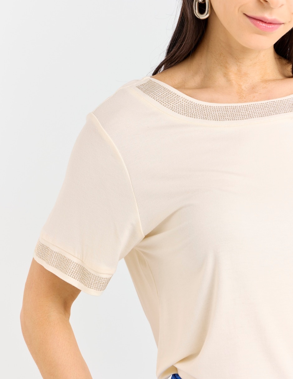 Blusa manga corta para mujer 4