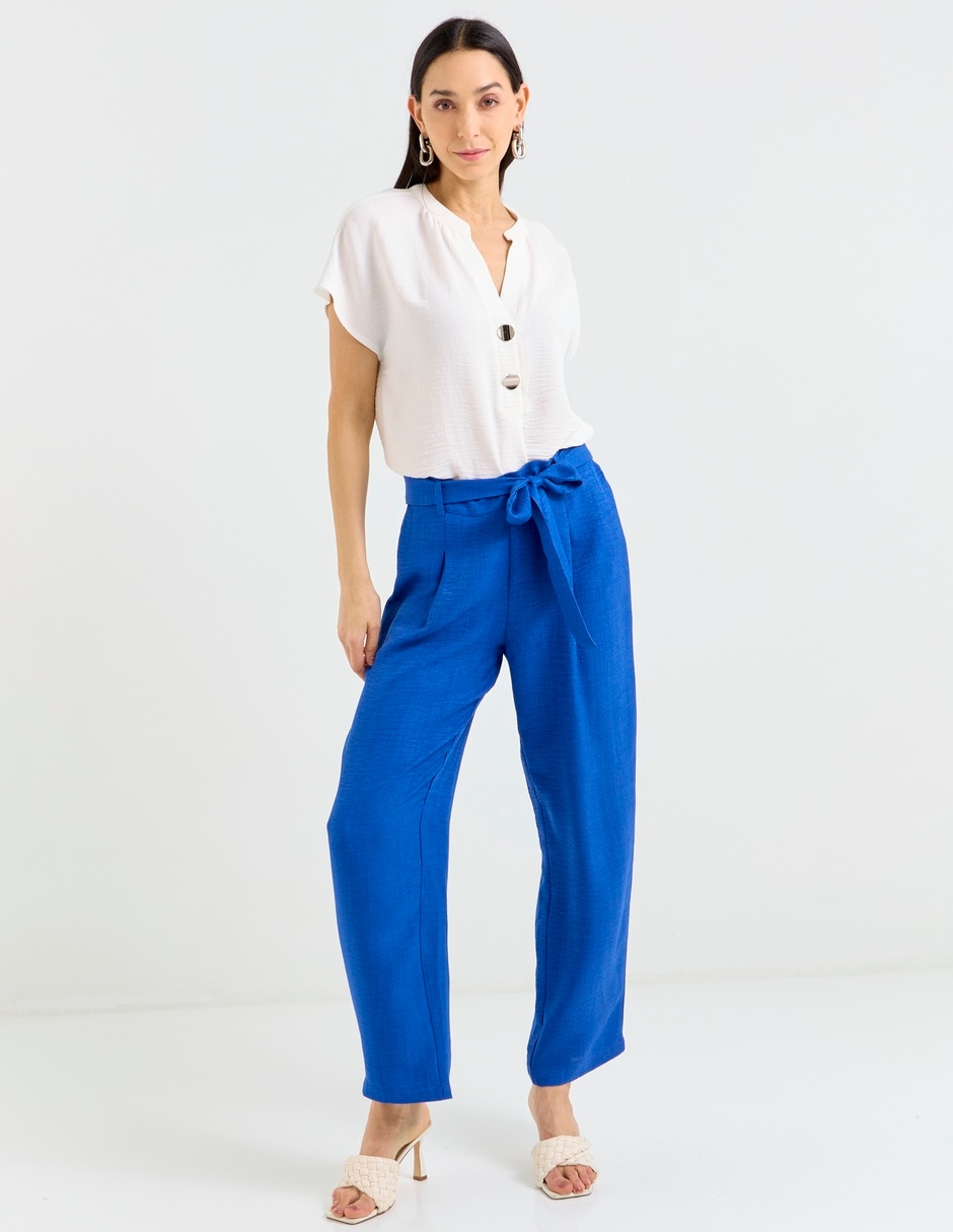 PANTALON RELAJADO LA MO, EEG, AZUL REY