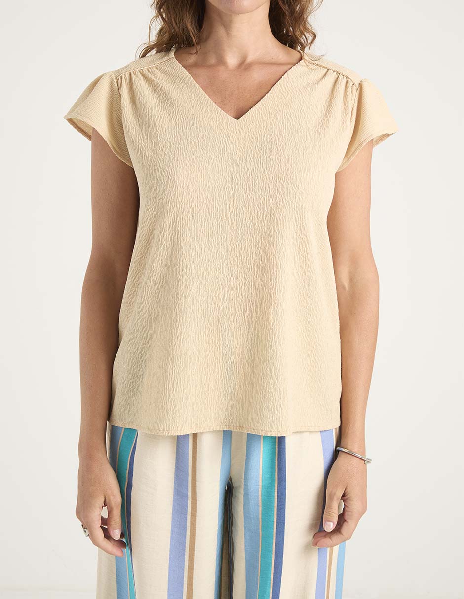 Blusa manga corta para mujer 5