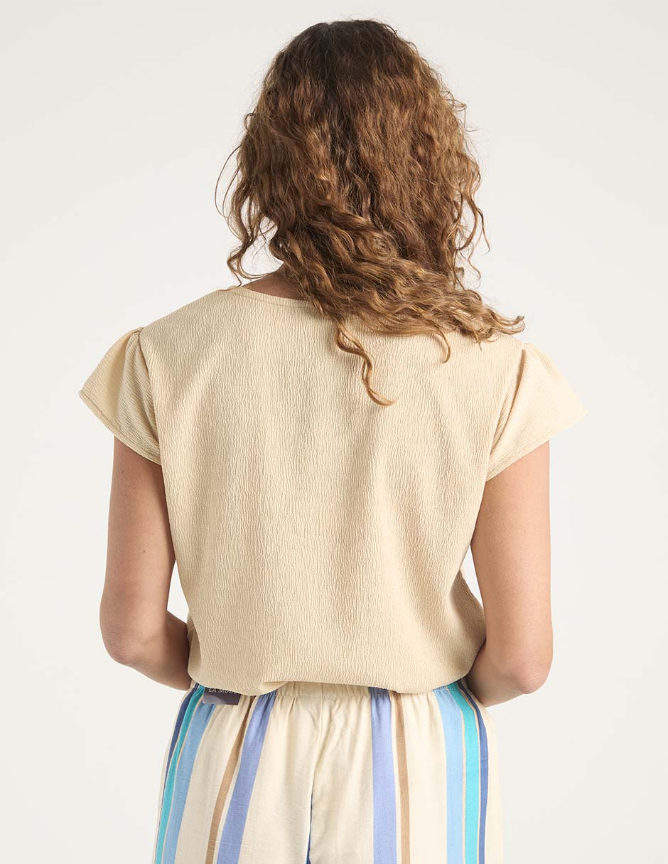 Blusa manga corta para mujer 6