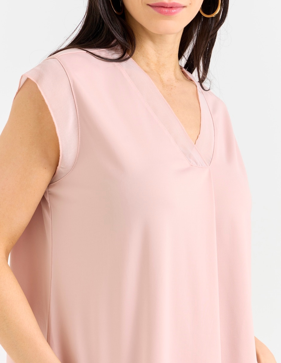 Blusa manga corta para mujer 4