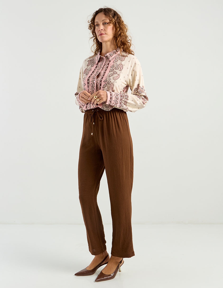 Pantalón relaxed slim para mujer 3