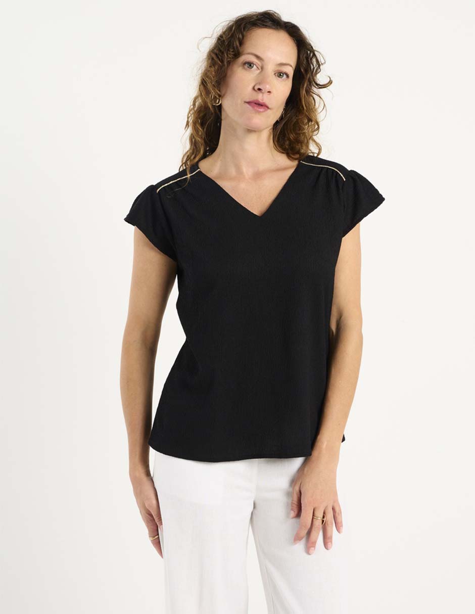 Blusa manga corta para mujer 2