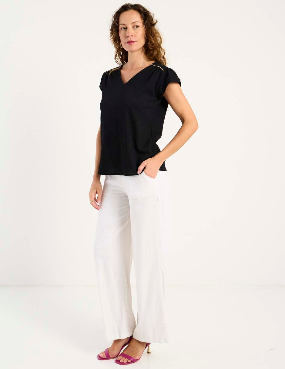 Blusa manga corta para mujer 3