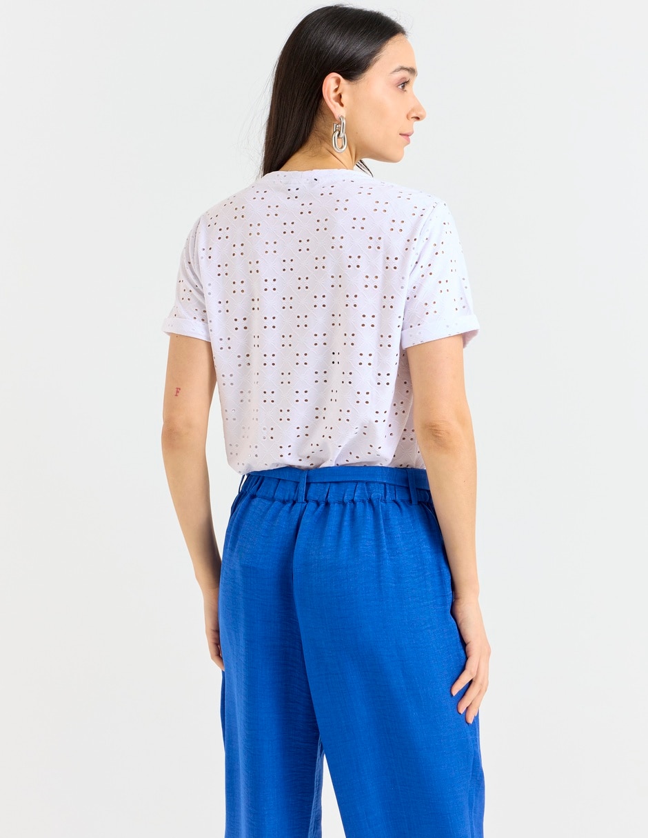 PLAYERA LA MODE, CH, BLANCO LISO LMTX26