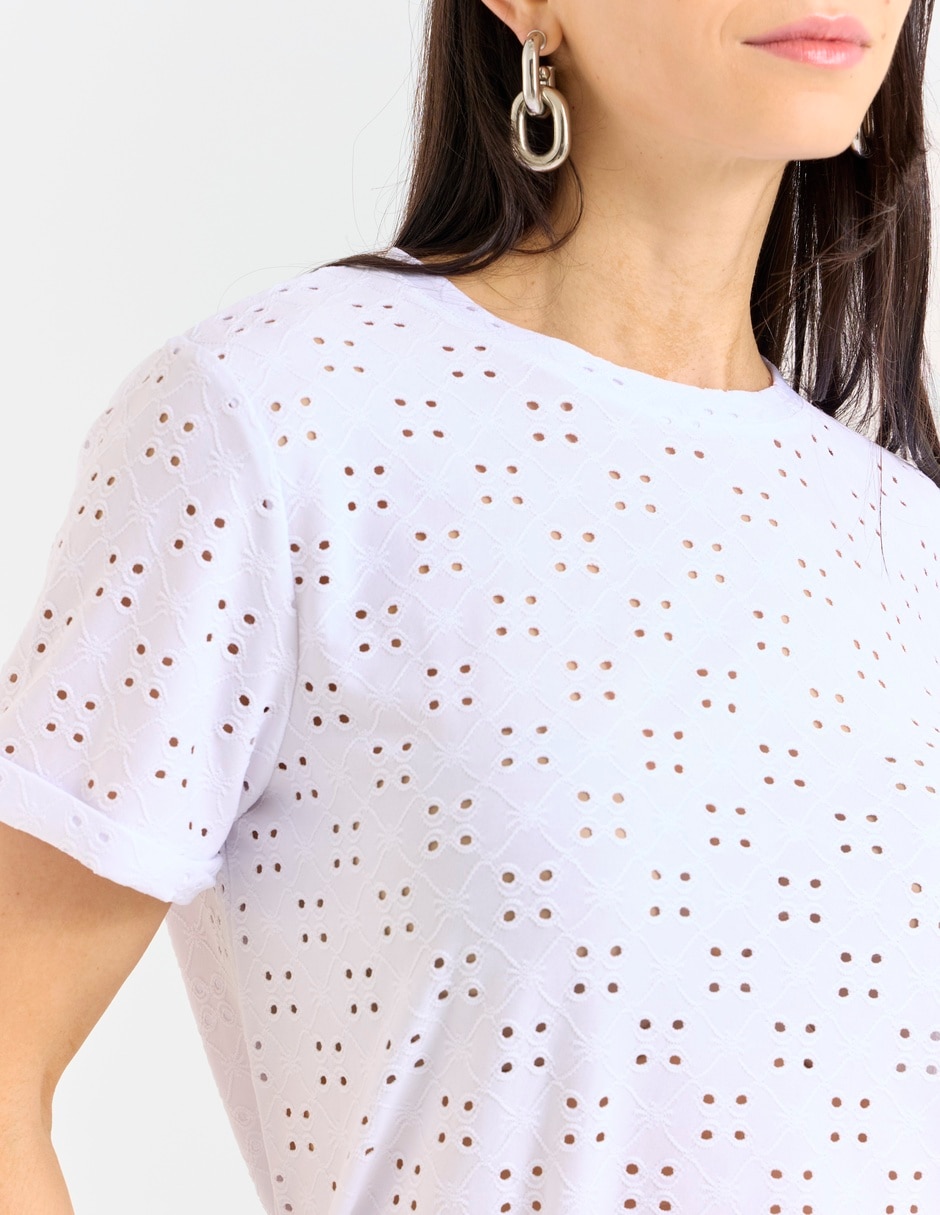 PLAYERA LA MODE, CH, BLANCO LISO LMTX26