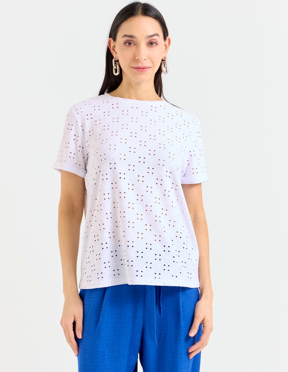PLAYERA LA MODE, CH, BLANCO LISO LMTX26