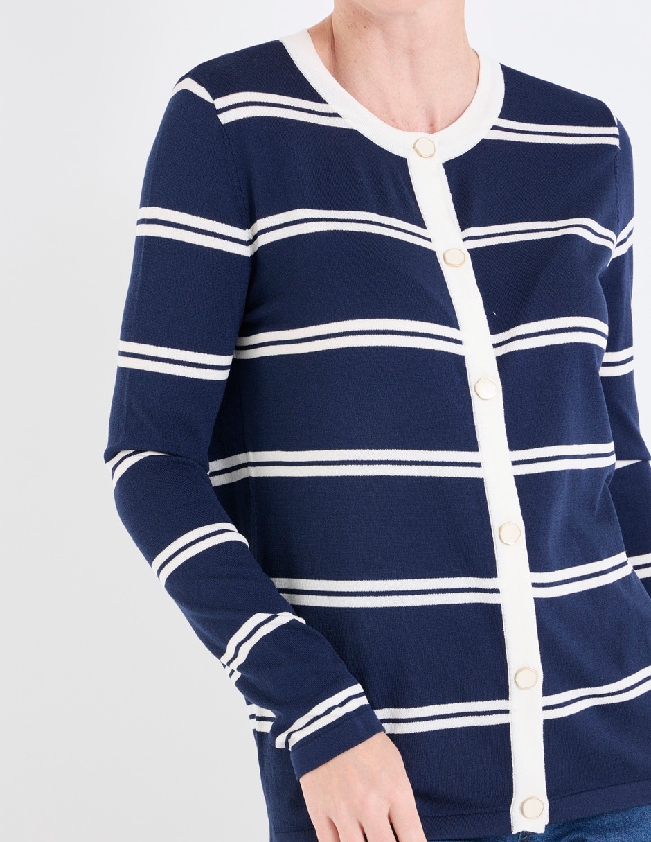 Suéter cuello redondo para mujer 4