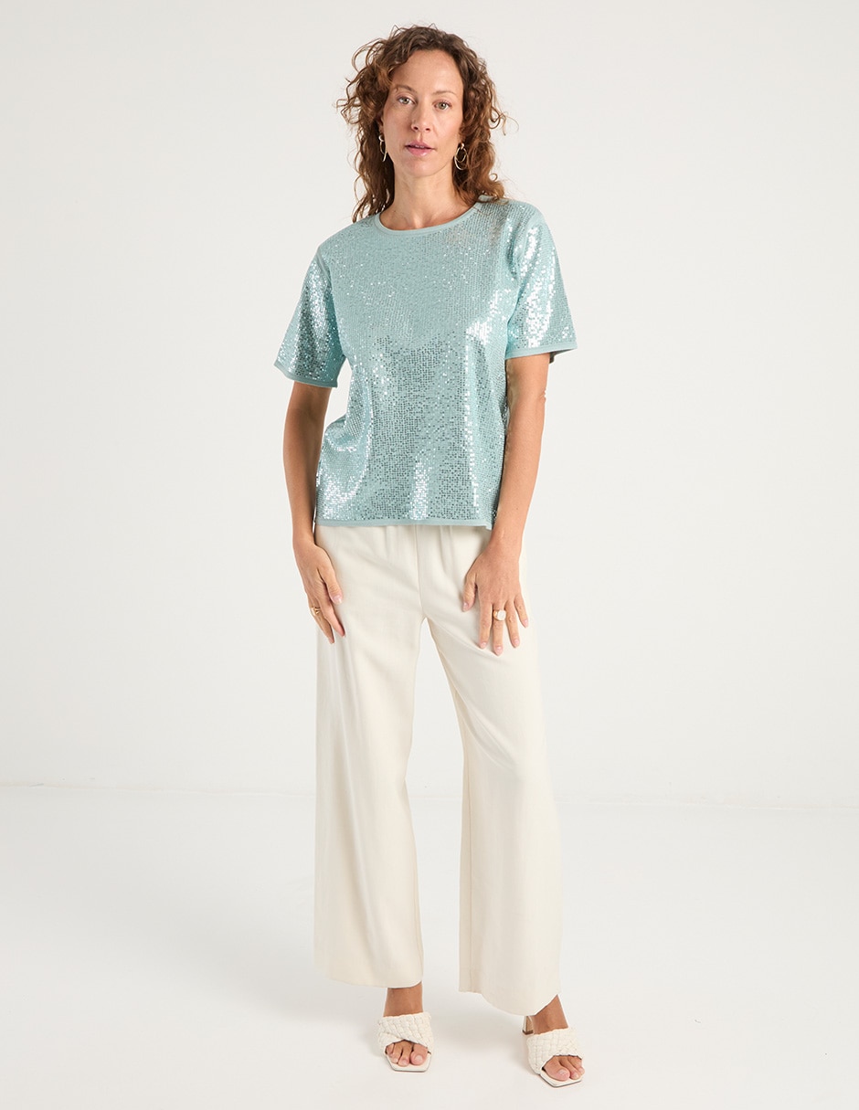 Blusa manga corta para mujer 3