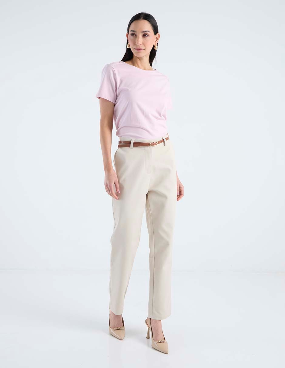 Playera Manga Corta Cuello Redondo Para Mujer 3