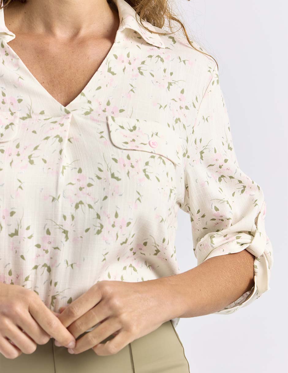 Blusa manga 3/4 para mujer 4