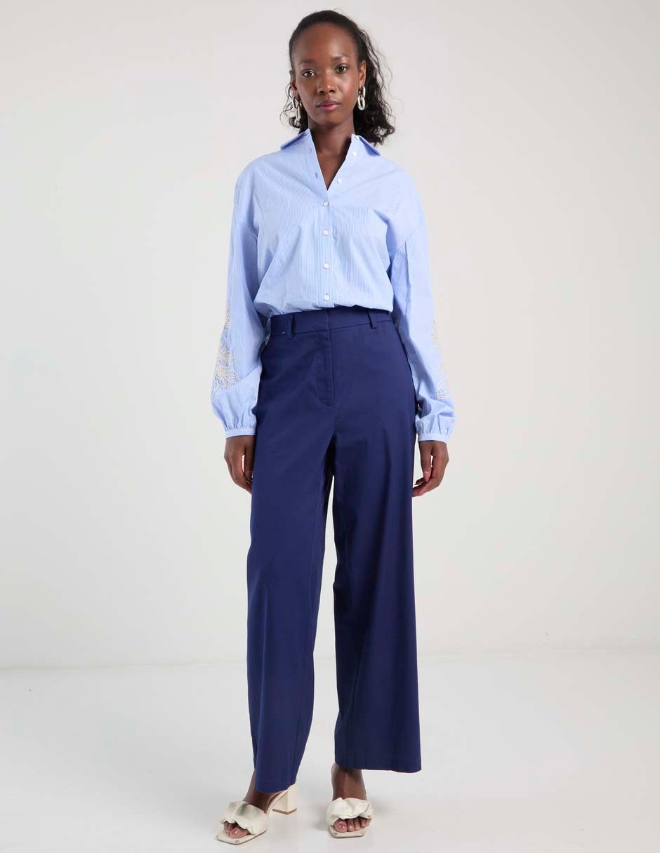 Pantalón de vestir amplio para mujer 3