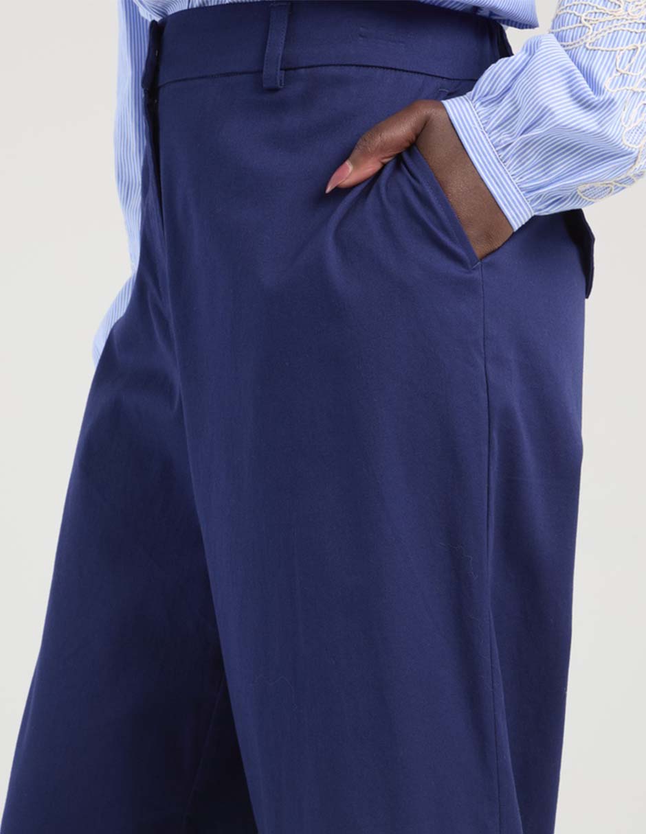 Pantalón de vestir amplio para mujer 4