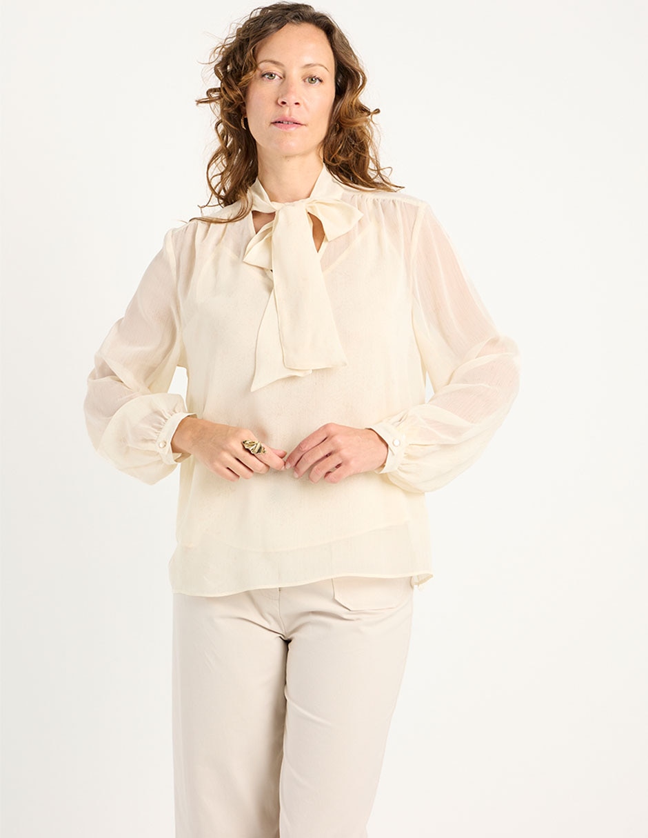 Blusa manga larga para mujer