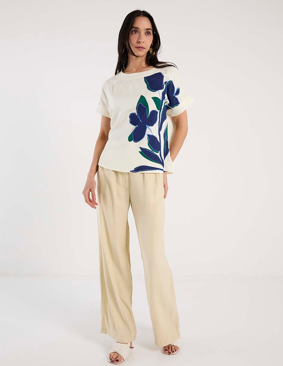 Blusa manga corta para mujer 3